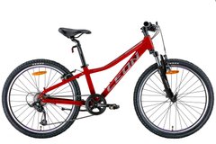 Велосипед 24" Leon JUNIOR AM Vbr 2022 Размер 12" красный с серым