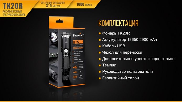Ліхтар ручний Fenix TK20R