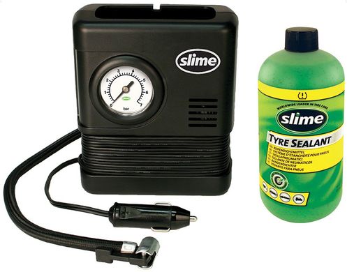Ремкомплект для автопокрышек Smart Spair (герметик + воздушный компрессор), Slime