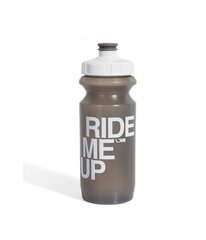 Фляга 600ml Green Cycle Ride Me Up с Big Flow valve, LDPE gray nipple/white matt cap/gray bottle