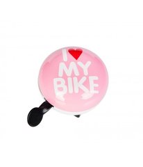 Динг-Донг Green Cycle GCB-1058S I love my bike, диаметр 80mm, розовый