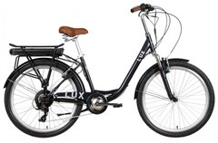 Електровелосипед 26" Dorozhnik LUX AM рама 17 350Вт 36В редуктор. дисплей, САП, 12.5Ач з крепл. до багажн. темно-сірий
