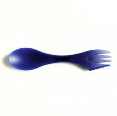 Ложка-вилка (ловилка) пластмассовая Tramp синяя