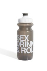 Фляга 600ml Green Cycle Sex Drink & Roll с Big Flow valve, LDPE gray nipple/white matt cap/gray bottle