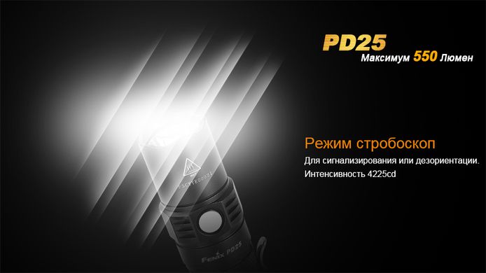Фонарь ручной Fenix PD25 + 16340 USB